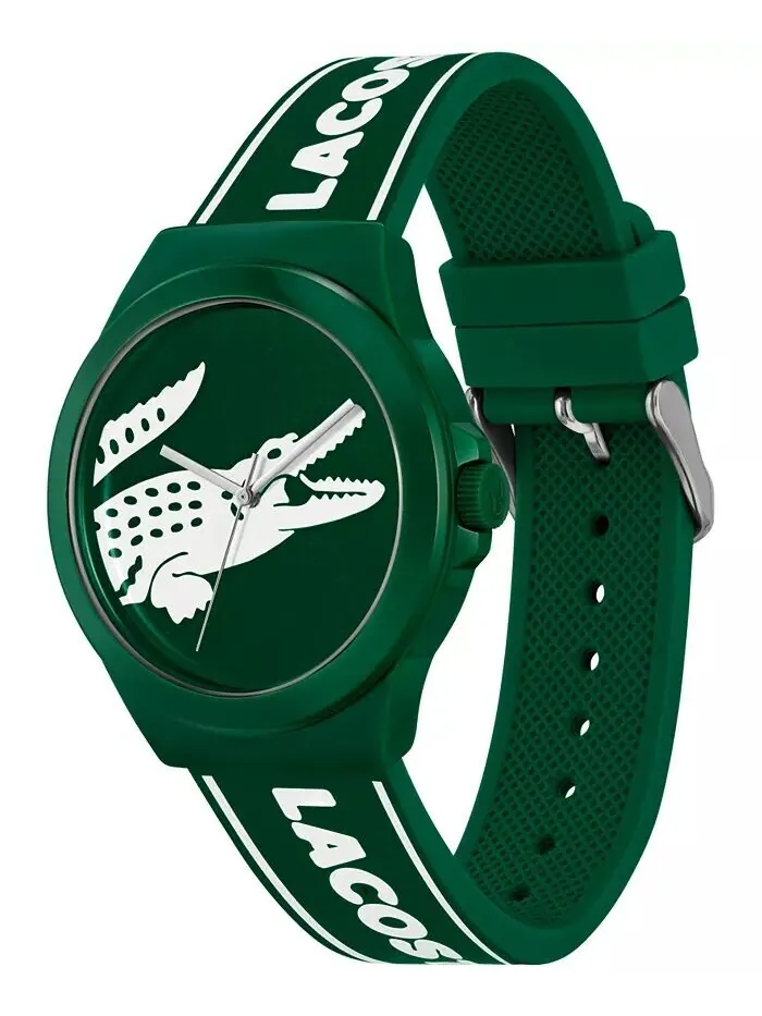 Часы Neocroc унисекс с зеленым силиконовым ремешком, 42 мм Lacoste — изображение 3 из 3