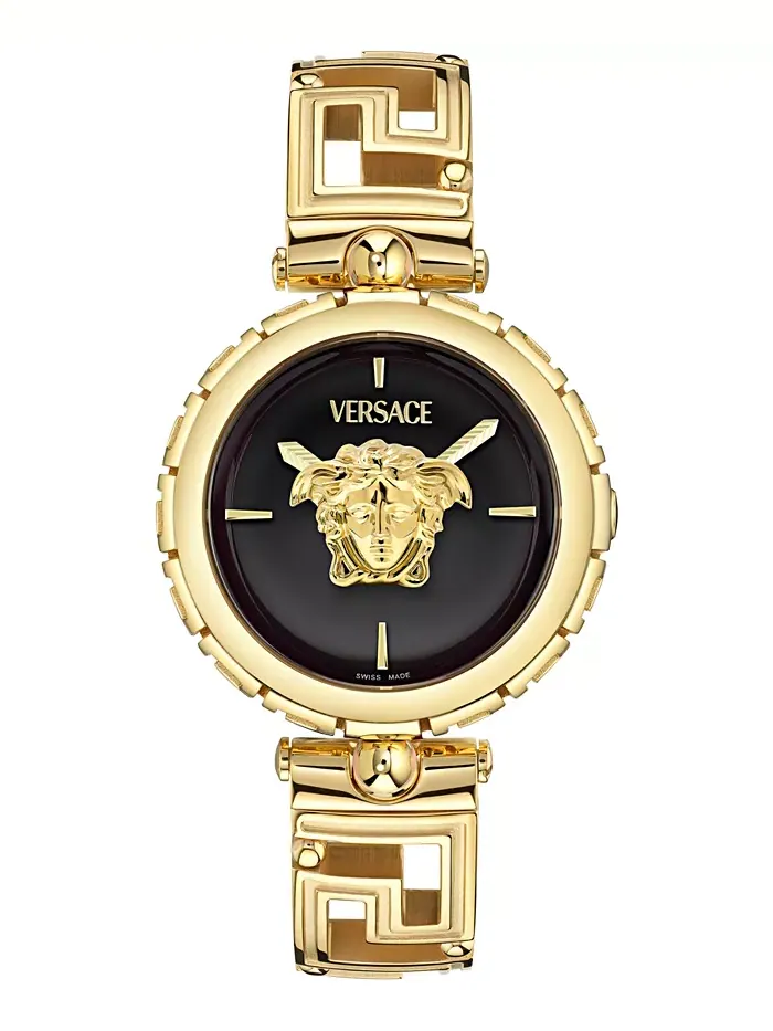 Женские наручные часы Swiss Medusa Jewel с позолоченным браслетом, 34 мм Versace — изображение 1 из 5