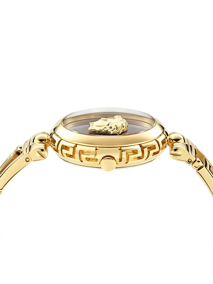 Женские наручные часы Swiss Medusa Jewel с позолоченным браслетом, 34 мм Versace — изображение 2 из 5