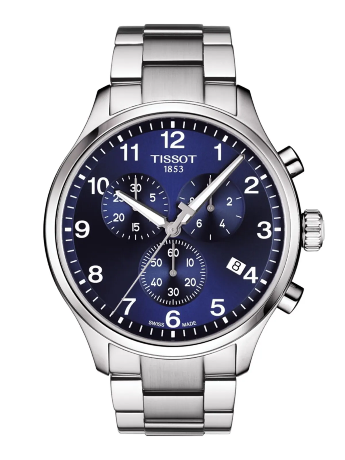 Мужские швейцарские часы с хронографом Chrono XL Classic T-Sport с браслетом из нержавеющей стали — изображение 1 из 10