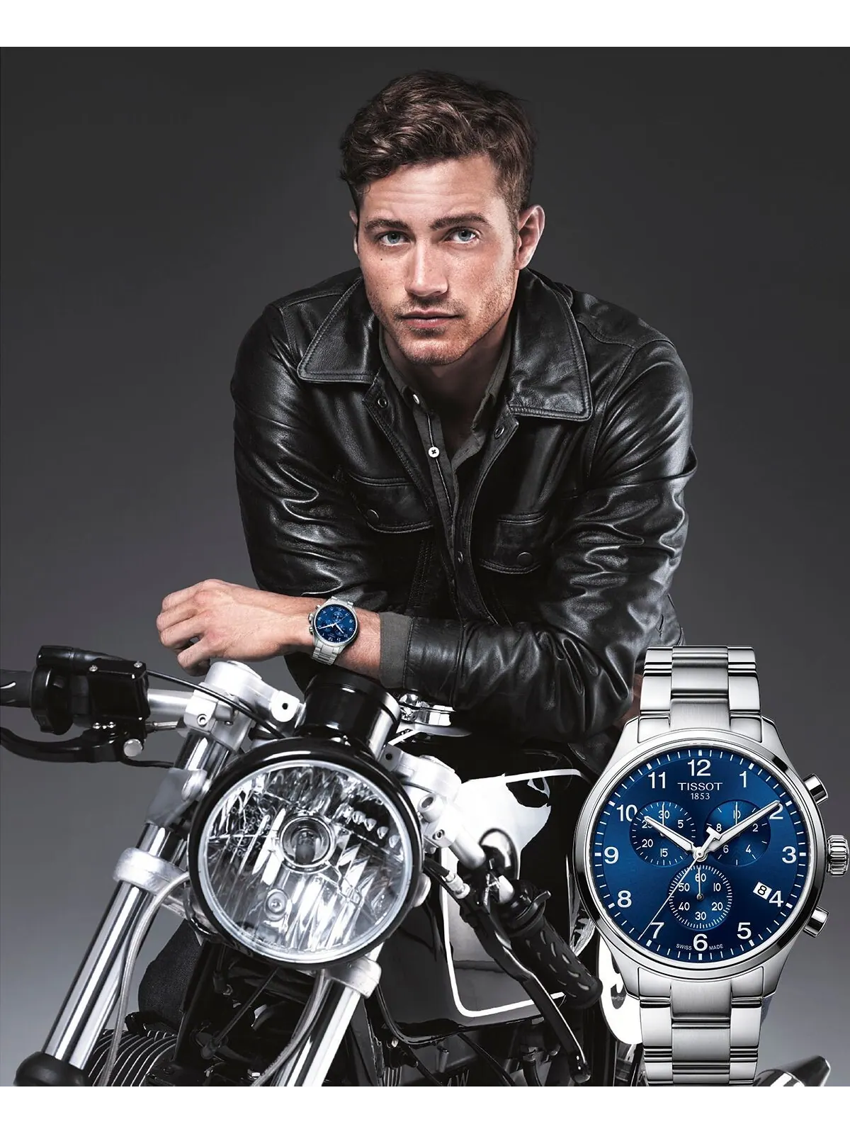 Мужские швейцарские часы с хронографом Chrono XL Classic T-Sport с браслетом из нержавеющей стали — изображение 7 из 10
