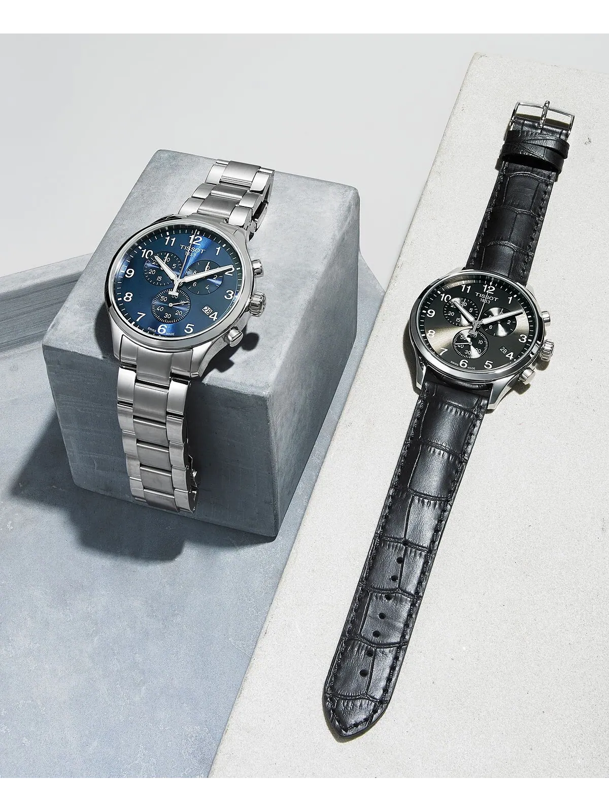 Мужские швейцарские часы с хронографом Chrono XL Classic T-Sport с браслетом из нержавеющей стали — изображение 8 из 10