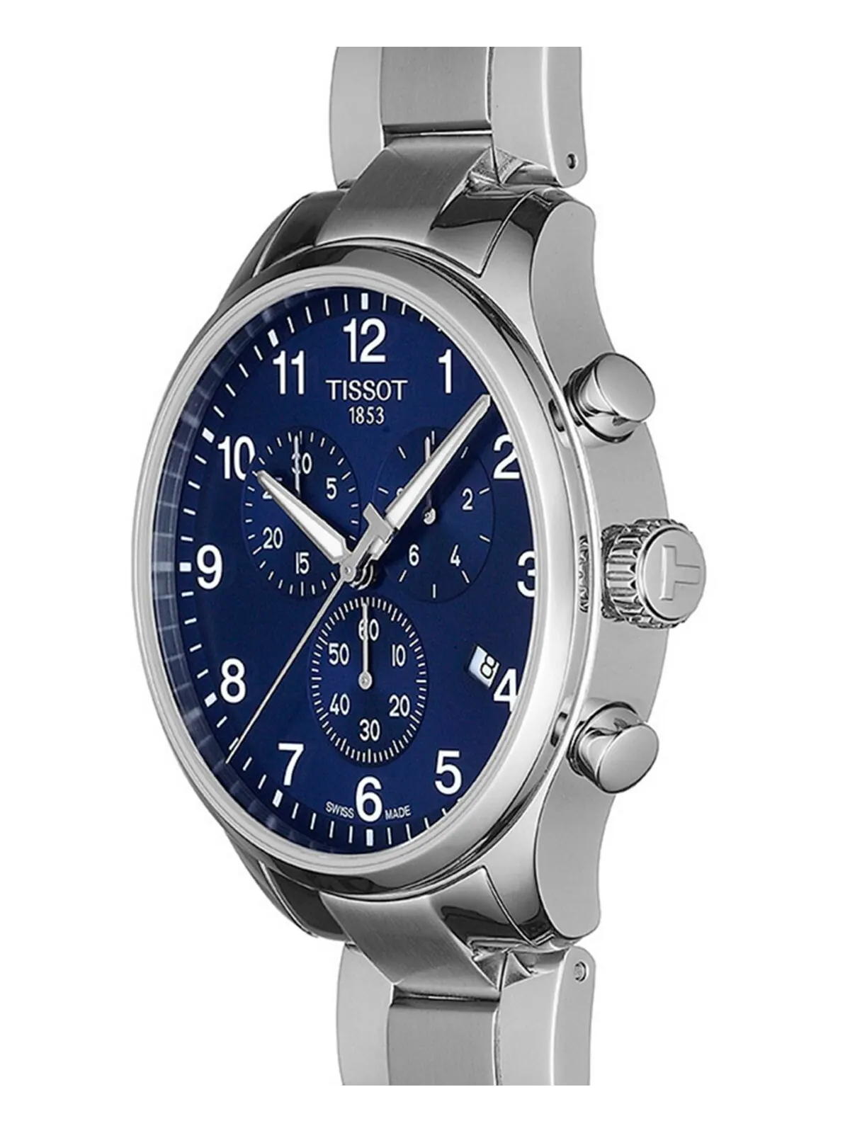 Мужские швейцарские часы с хронографом Chrono XL Classic T-Sport с браслетом из нержавеющей стали — изображение 9 из 10