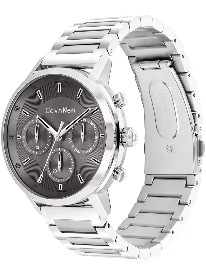 Мужские часы Gauge Silver Tone на стальном браслете, 41 мм Calvin Klein — изображение 2 из 6