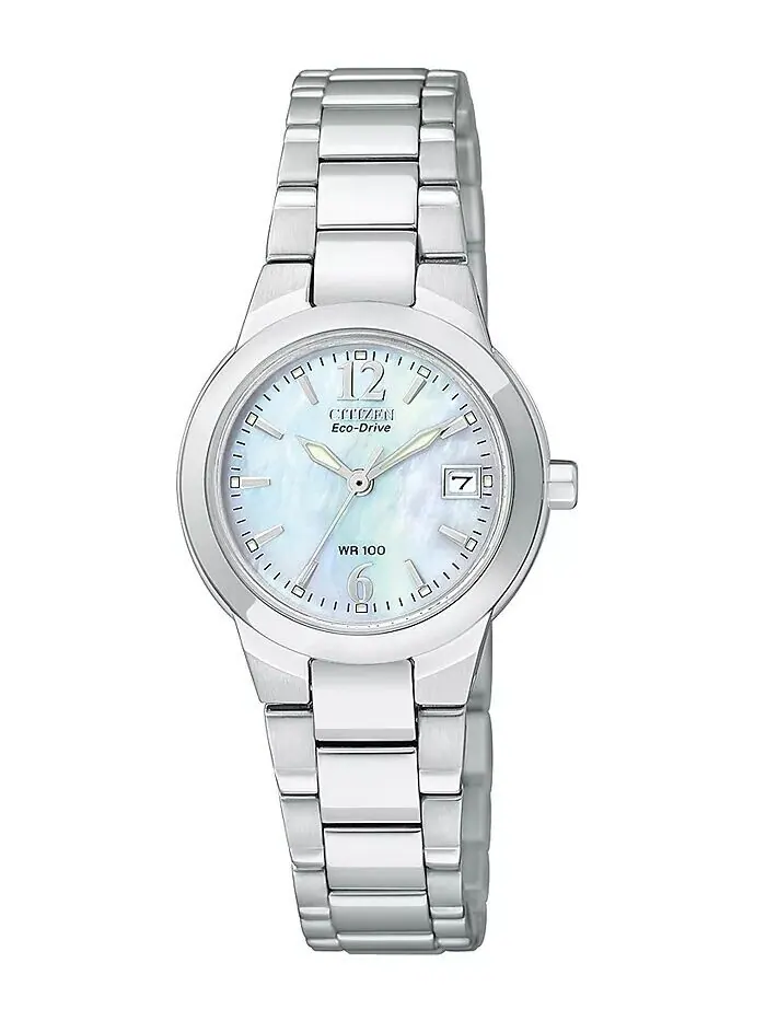Женские часы Eco-Drive Sport с браслетом из нержавеющей стали, 26 мм EW1670-59D Citizen