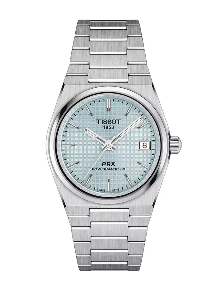 Женские автоматические часы Swiss PRX Powermatic 80 на стальном браслете, 35 мм Tissot — изображение 1 из 5