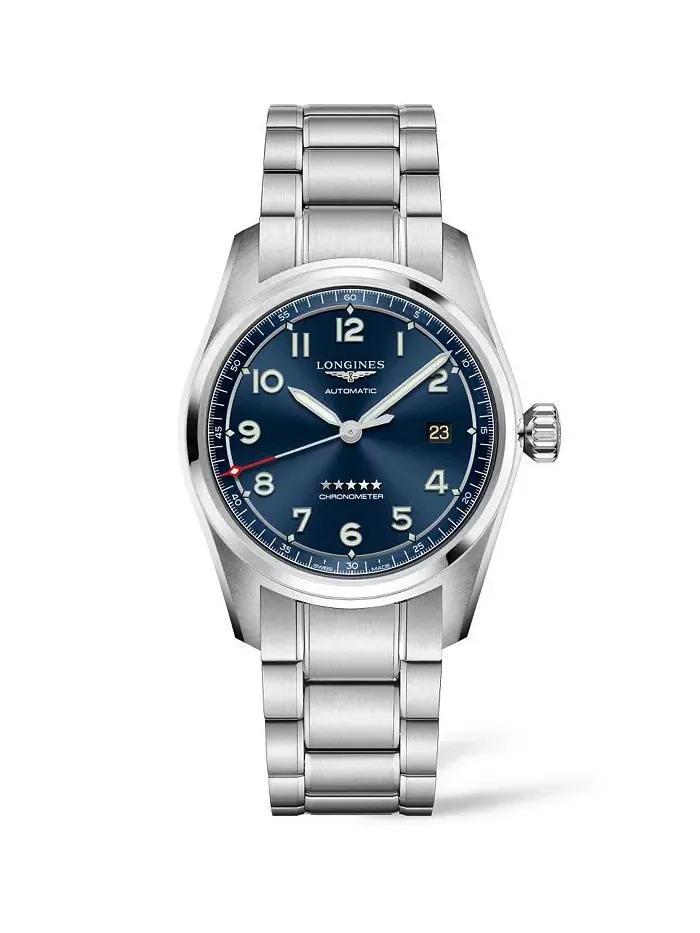 Мужские автоматические часы Spirit с хронографом, стальной браслет, 40 мм Longines — изображение 1 из 5