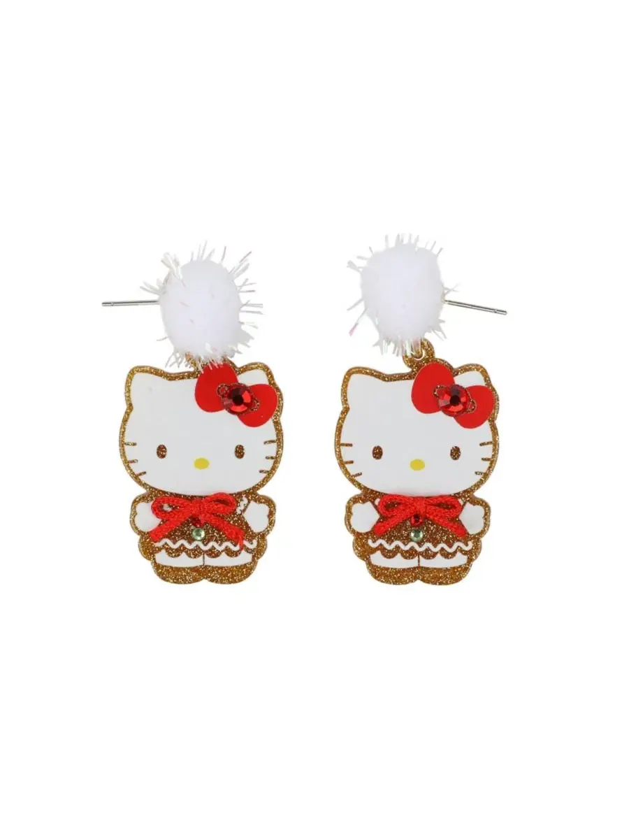 Набор из 3 пар сережек для рождественских нарядов "И друзья" Hello Kitty — изображение 11 из 11