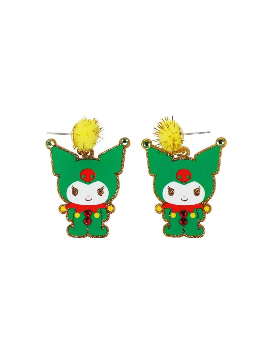 Набор из 3 пар сережек для рождественских нарядов "И друзья" Hello Kitty — изображение 3 из 11