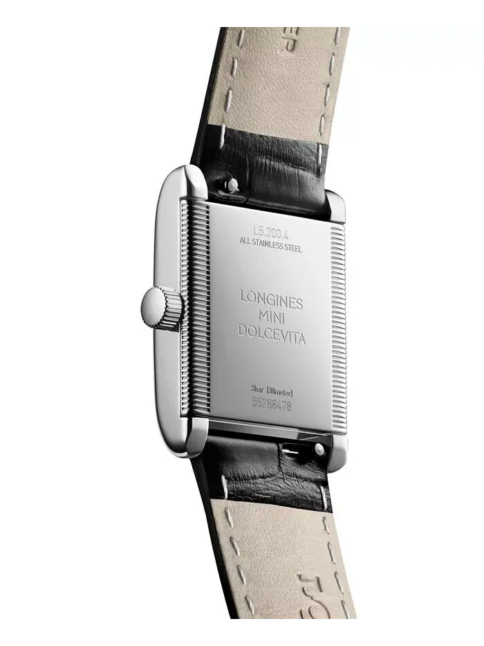Женские швейцарские мини-часы DolceVita с черным ремешком, 22x29 мм Longines — изображение 3 из 3