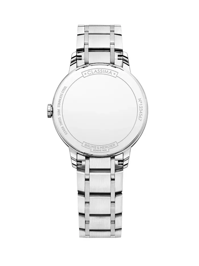 Женские часы Swiss Classima с бриллиантами на стальном браслете 31 мм M0A10326 Baume & Mercier — изображение 2 из 3