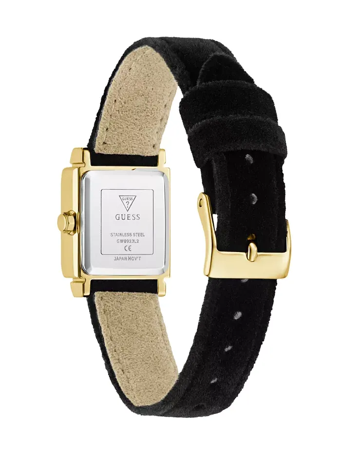 Женские аналоговые часы в черном и золотом тоне, 21 мм Guess — изображение 4 из 6