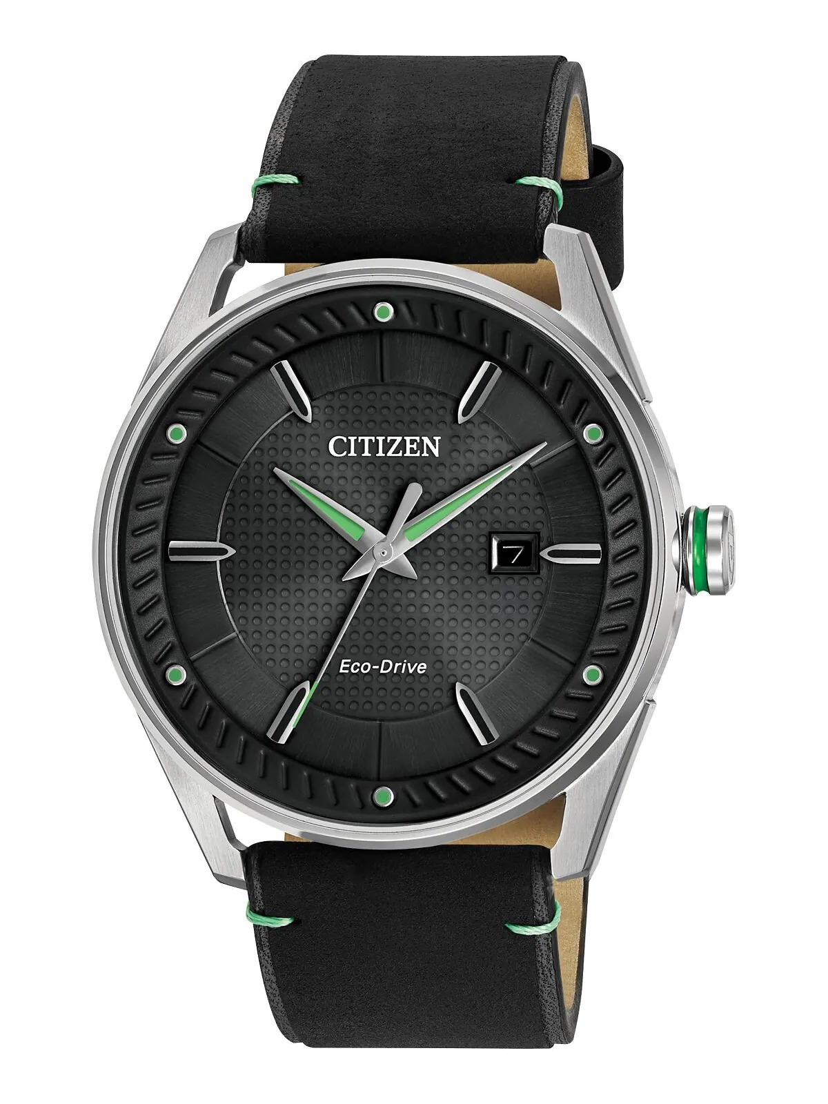 Мужские часы Drive from Citizen Eco-Drive, черный кожаный ремешок, 42 мм BM6980-08E