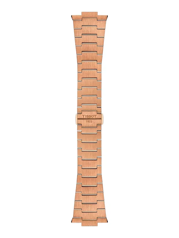 Мужские автоматические часы Tissot PRX Powermatic 80 с корпусом из нержавеющей стали с розовым — изображение 4 из 5