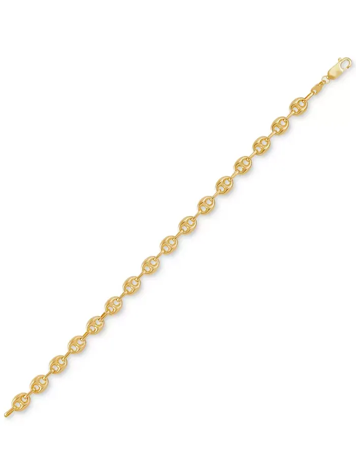 Легкий браслет-цепочка Mariner Link из 10-каратного золота Italian Gold — изображение 3 из 5