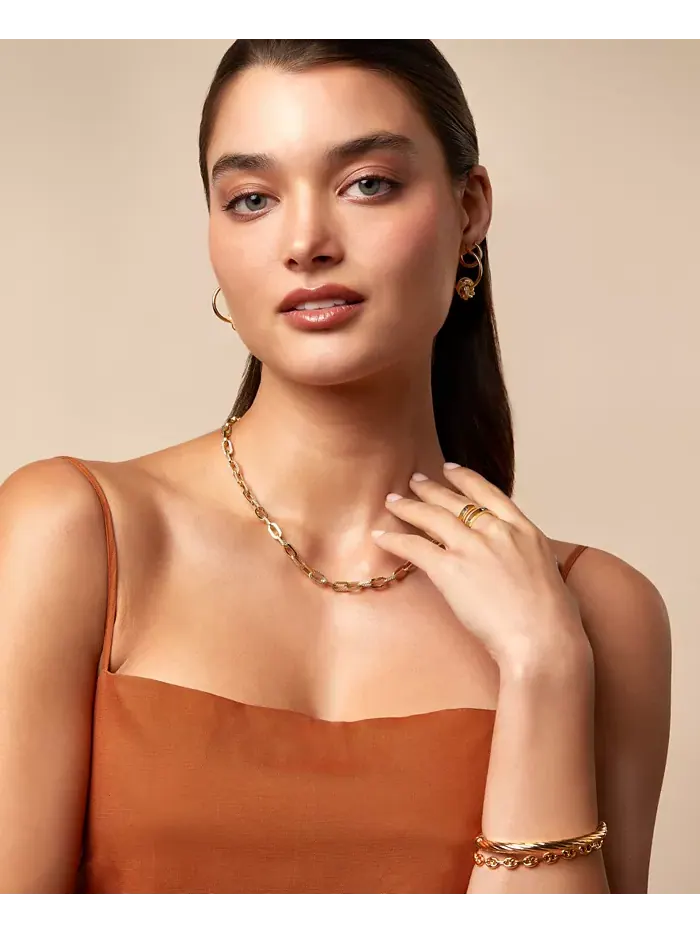 Легкий браслет-цепочка Mariner Link из 10-каратного золота Italian Gold — изображение 4 из 5