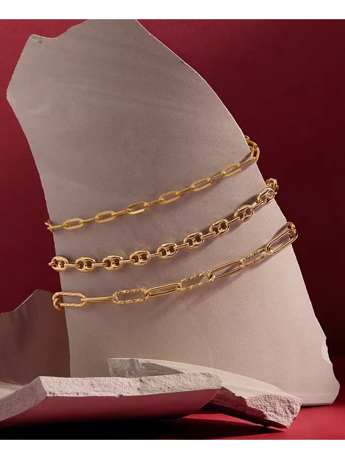 Легкий браслет-цепочка Mariner Link из 10-каратного золота Italian Gold — изображение 5 из 5