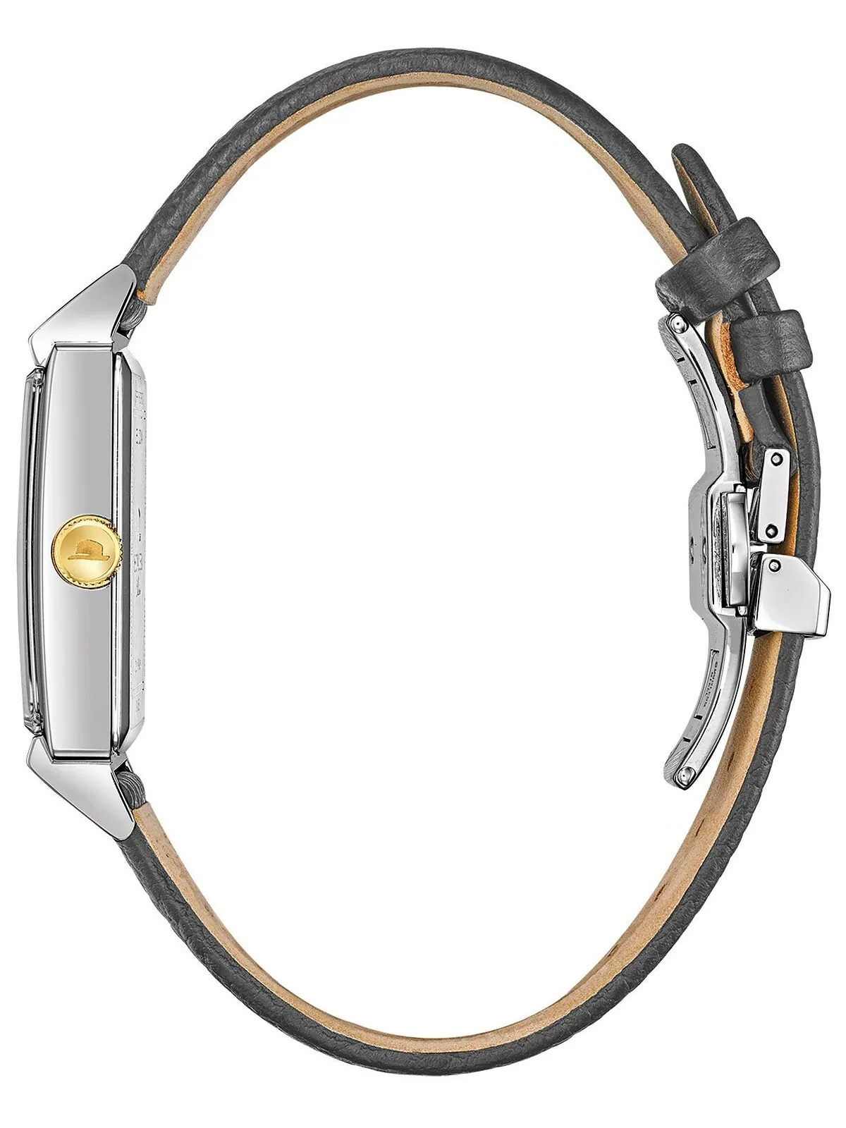 Мужские часы Frank Sinatra My Way с серым кожаным ремешком, 29,5 x 47 мм Bulova — изображение 2 из 11, оттенок черный