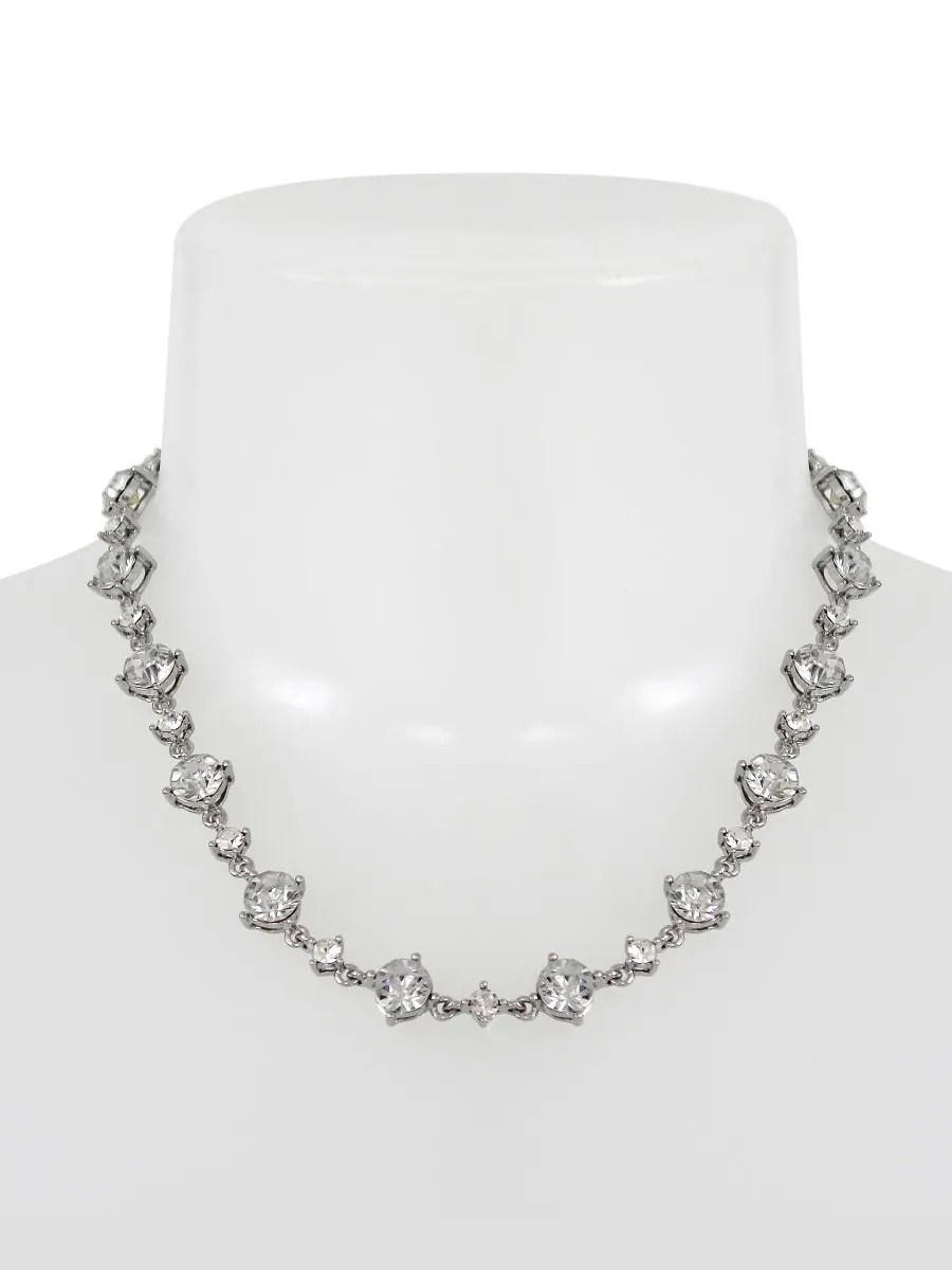 Колье-воротник с искусственными камнями Steve Madden, Crystal/Rhodium — изображение 3 из 3