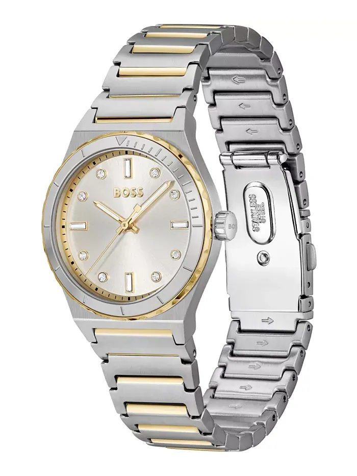 Женские часы Candor Sport Quartz с двухцветным корпусом из нержавеющей стали, 32 мм Hugo Boss — изображение 2 из 3