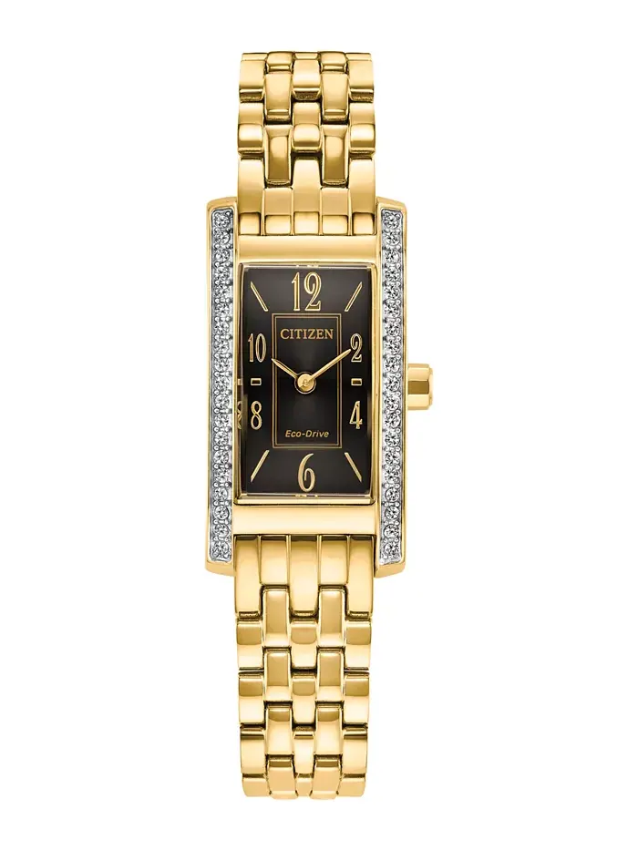 Женские часы Eco-Drive Classic Petite Palidoro на стальном браслете, 28.3 мм Citizen