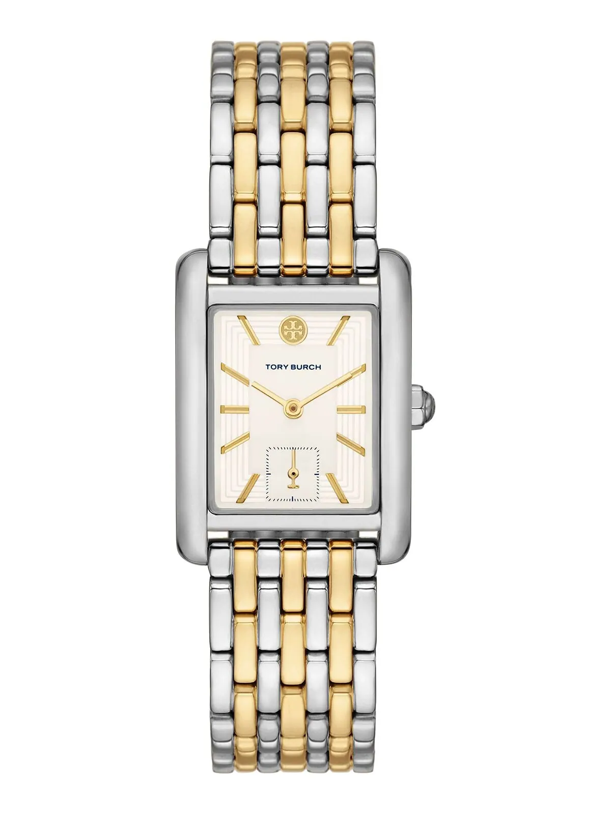 Женские двухцветные часы-браслет The Eleanor из нержавеющей стали, 25 мм Tory Burch