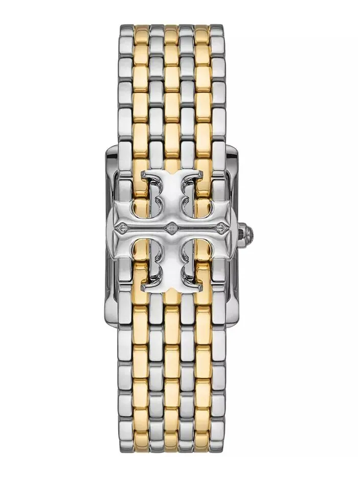 Женские двухцветные часы-браслет The Eleanor из нержавеющей стали, 25 мм Tory Burch — изображение 3 из 4