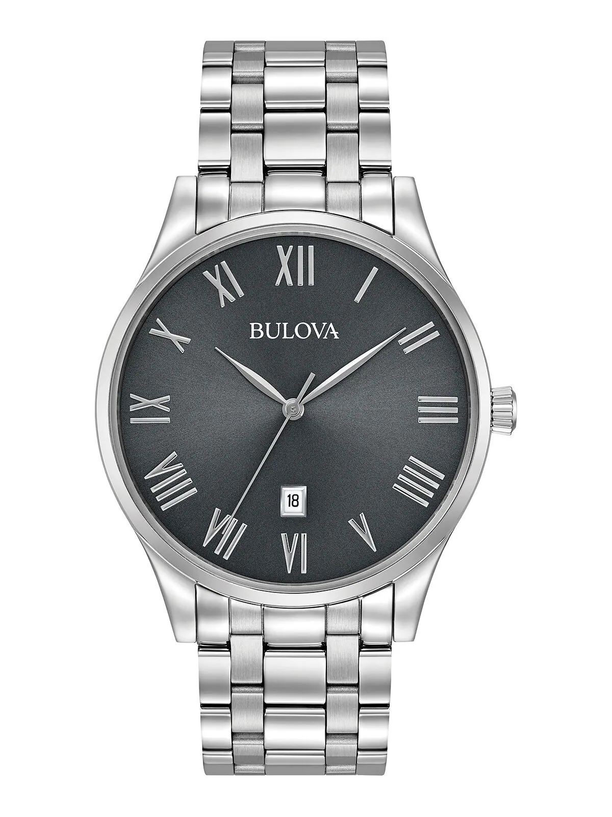 Мужские часы-браслет из нержавеющей стали 40 мм 96B261 Bulova