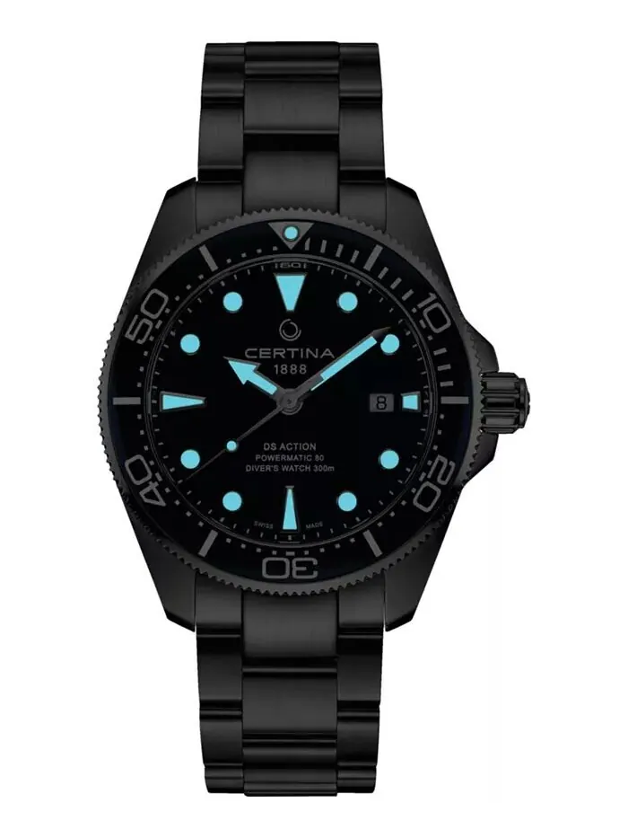 Мужские швейцарские автоматические часы DS Action Diver с браслетом из нержавеющей стали, 43 мм — изображение 5 из 5
