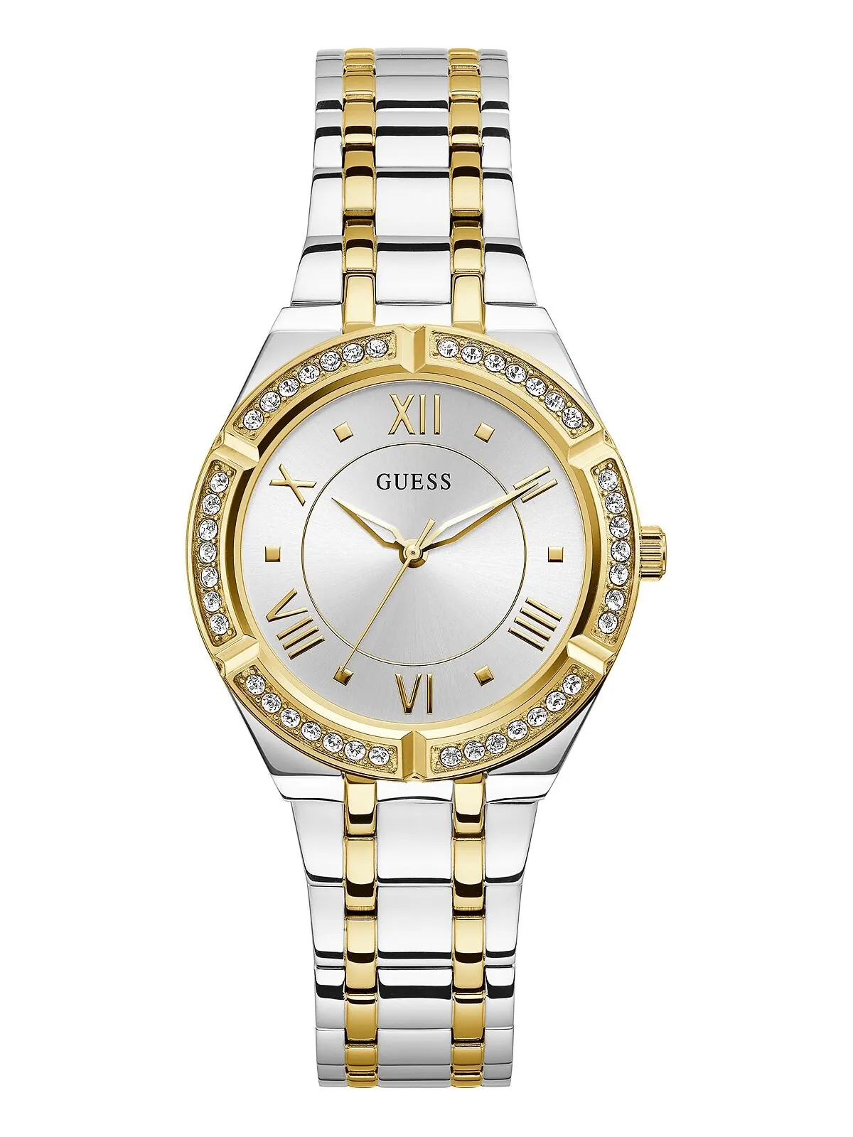 Женские двухцветные часы-браслет из нержавеющей стали, 36 мм GUESS