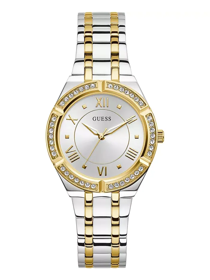 Женские двухцветные наручные часы из нержавеющей стали 36 мм GUESS