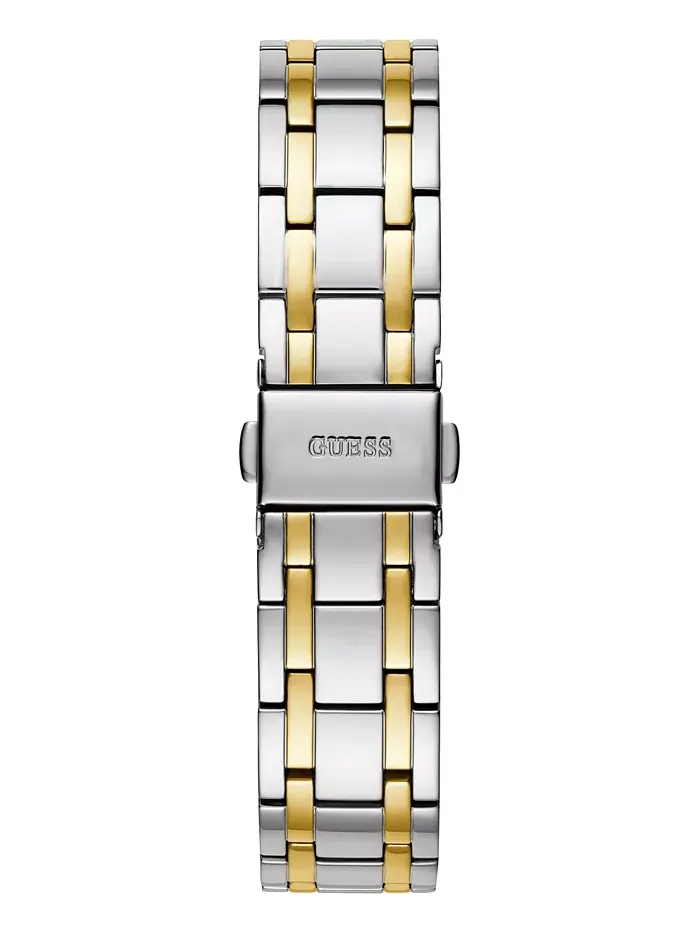 Женские двухцветные наручные часы из нержавеющей стали 36 мм GUESS — изображение 4 из 5