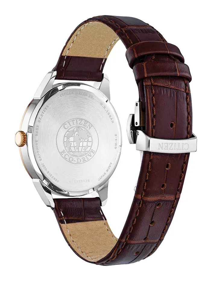 Мужские часы Eco-Drive Corso с коричневым кожаным ремешком, 40 мм Citizen — изображение 3 из 3