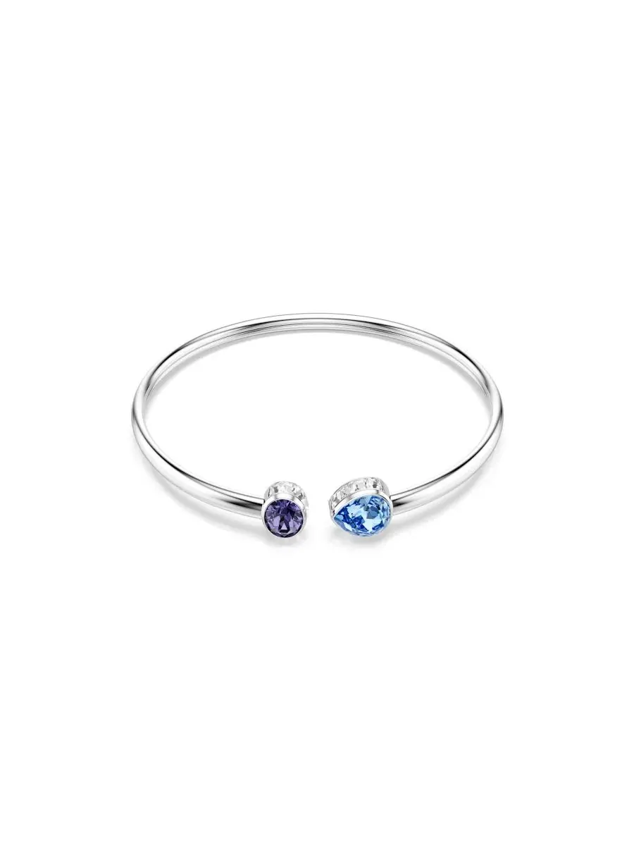 Браслет-манжета с кристаллами Swarovski, Rhodium-Plated Chroma, Open — изображение 1 из 5