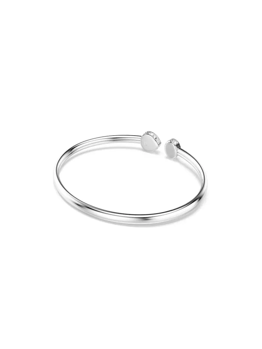 Браслет-манжета с кристаллами Swarovski, Rhodium-Plated Chroma, Open — изображение 4 из 5