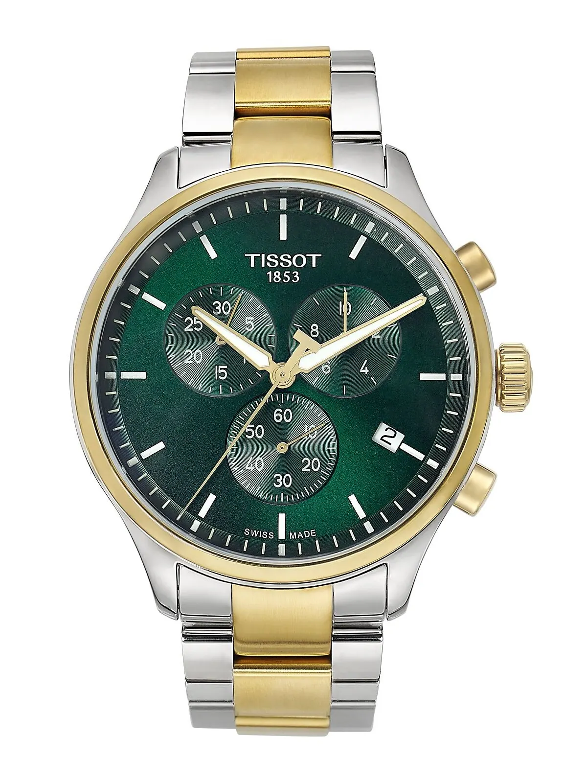 Мужские швейцарские часы с хронографом Chrono XL, классические двухцветные часы-браслет из — изображение 5 из 8
