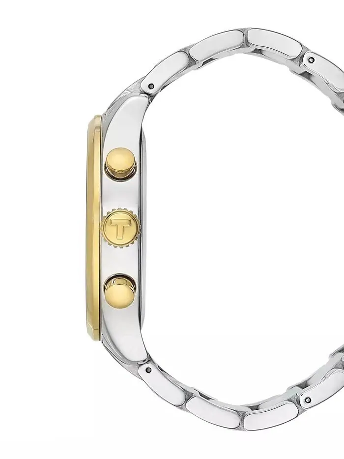 Мужские швейцарские часы с хронографом Chrono XL, классические двухцветные часы-браслет из — изображение 7 из 9