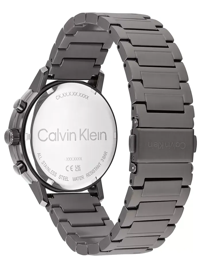 Мужские наручные часы Gauge Ionic Plated Gray Steel Bracelet, 41 мм Calvin Klein — изображение 3 из 6