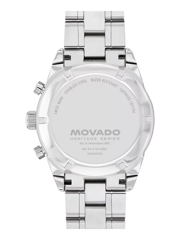 Мужские часы Calendoplan S Swiss Quartz Chrono из нержавеющей стали, 42 мм Movado — изображение 3 из 3