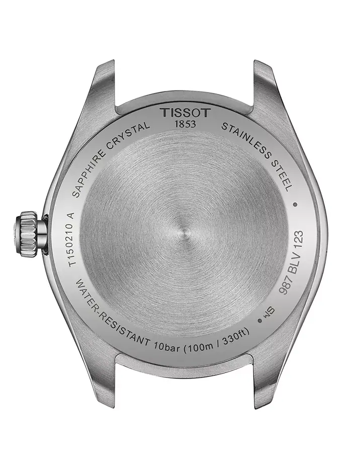 Унисекс-часы Swiss PR 100 на стальном браслете, 34 мм Tissot — изображение 3 из 5
