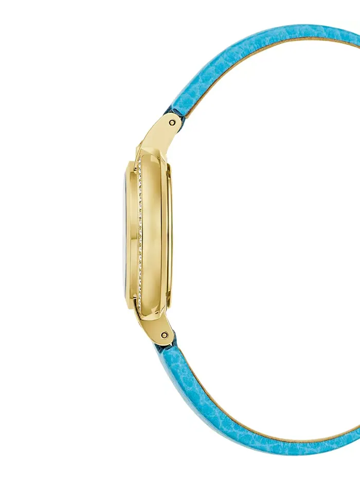 Женские классические часы Rubaiyat с синим кожаным ремешком 30.5 мм Bulova — изображение 2 из 3