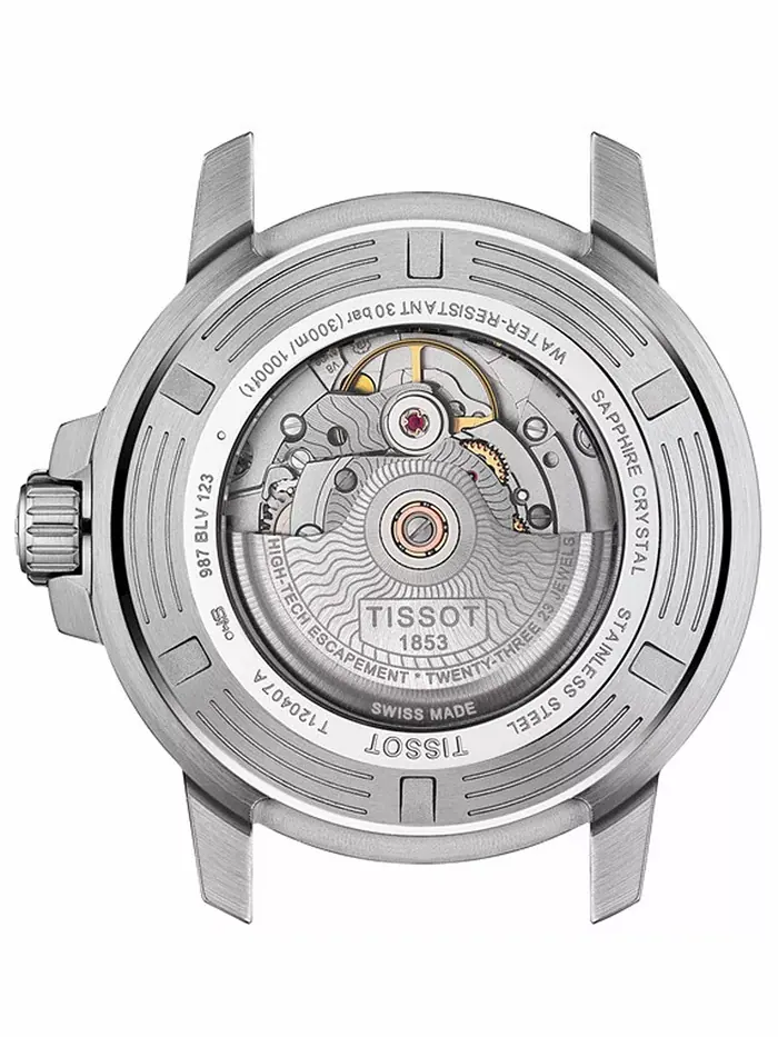 Мужские автоматические часы Swiss Seastar 1000 на стальном браслете, 43 мм Tissot — изображение 3 из 4