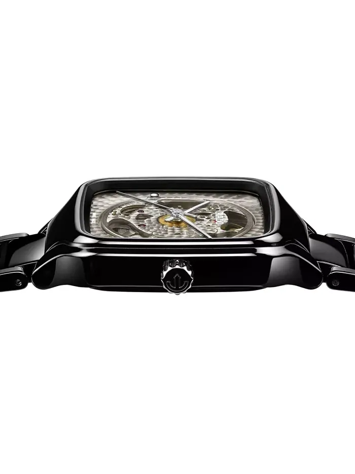 Унисекс-часы Swiss Automatic True Square x Kunihiko Morinaga Special Edition с черным керамическим — изображение 3 из 4