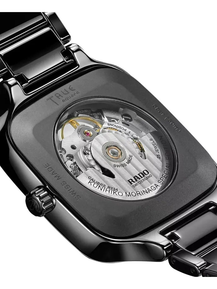 Унисекс-часы Swiss Automatic True Square x Kunihiko Morinaga Special Edition с черным керамическим — изображение 4 из 4