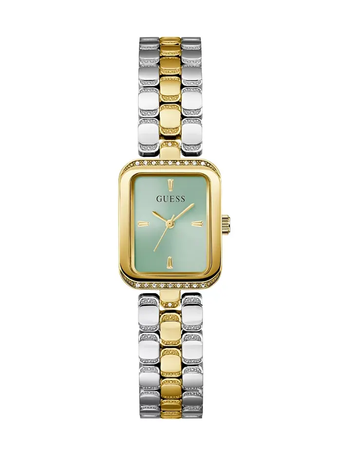 Женские аналоговые двухцветные стальные часы, 22 мм GUESS
