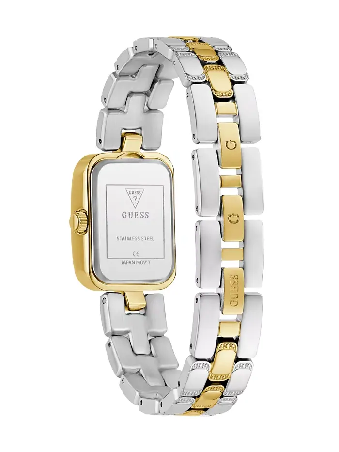 Женские аналоговые двухцветные стальные часы, 22 мм GUESS — изображение 3 из 8