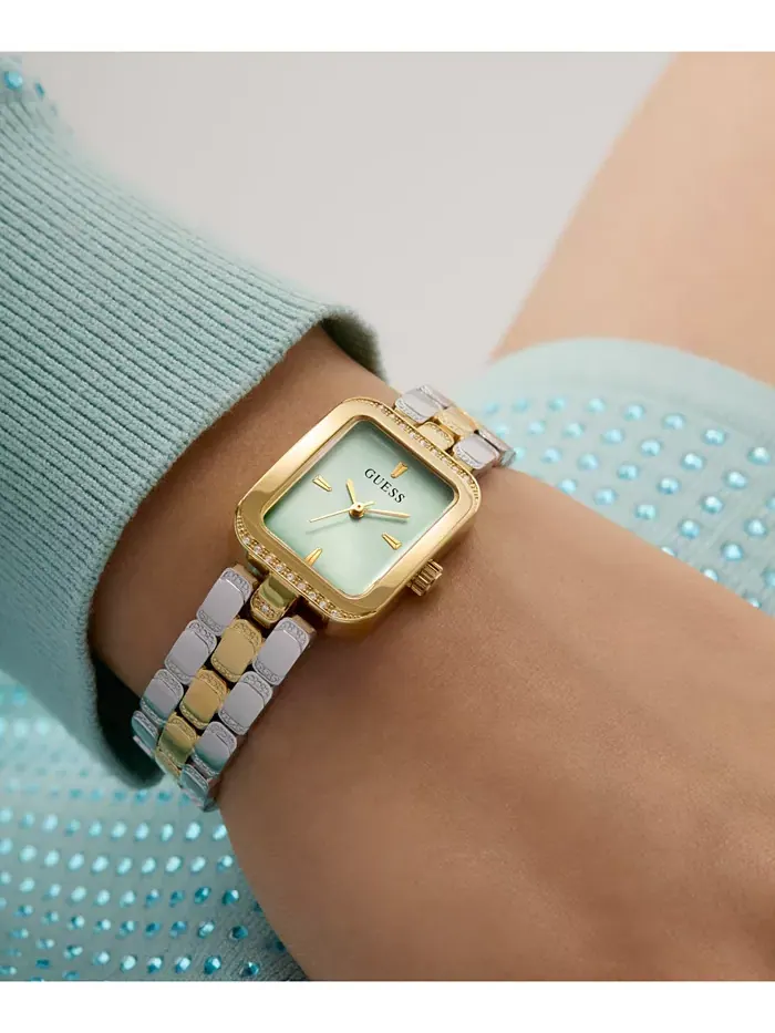Женские аналоговые двухцветные стальные часы, 22 мм GUESS — изображение 5 из 8