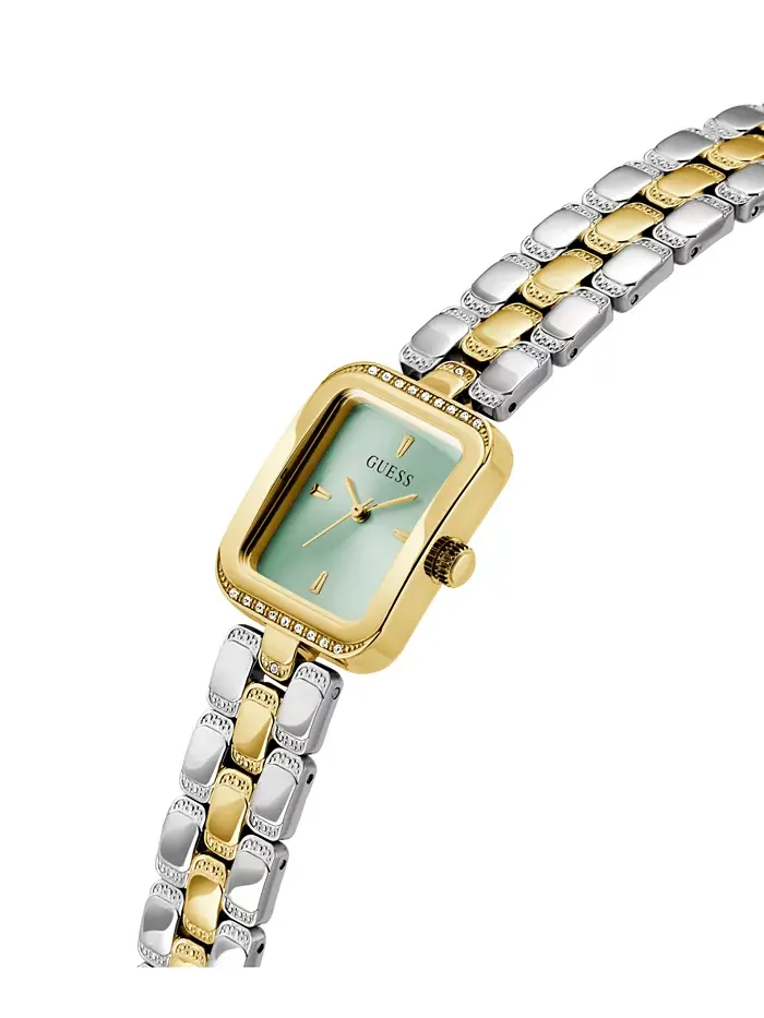Женские аналоговые двухцветные стальные часы, 22 мм GUESS — изображение 6 из 8