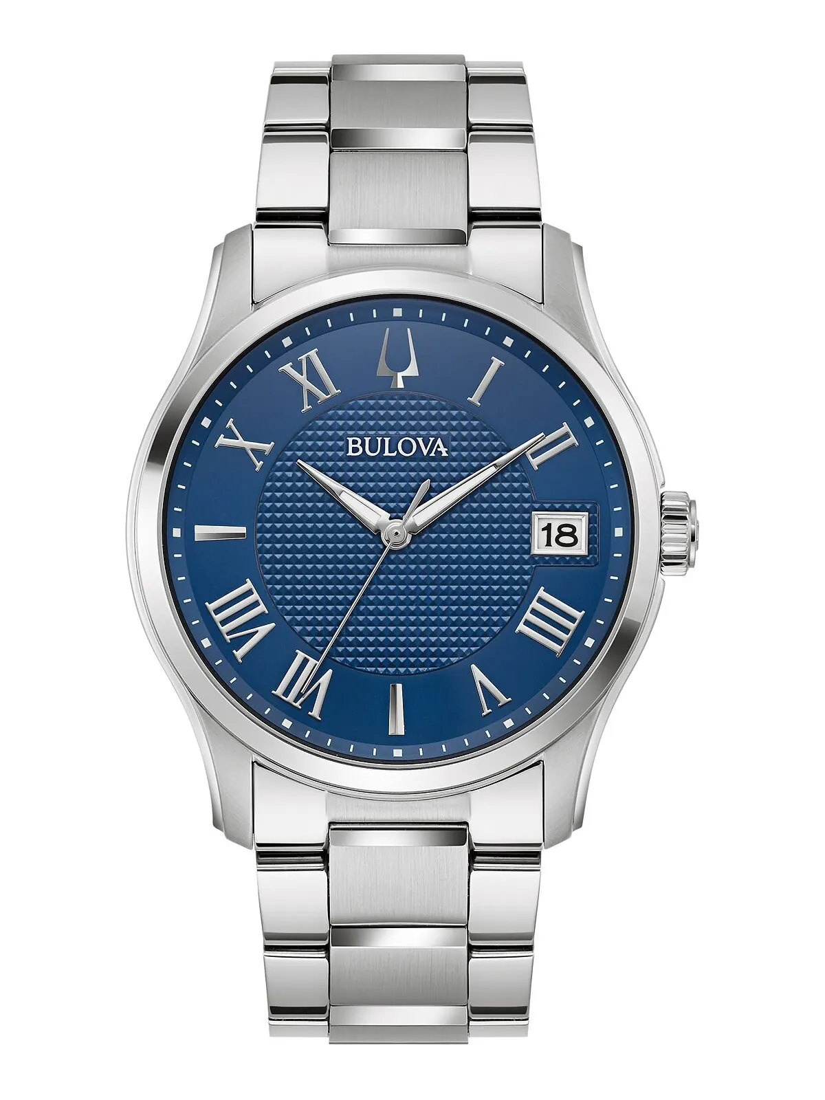 Мужские классические часы Wilton с браслетом из нержавеющей стали 41 мм Bulova
