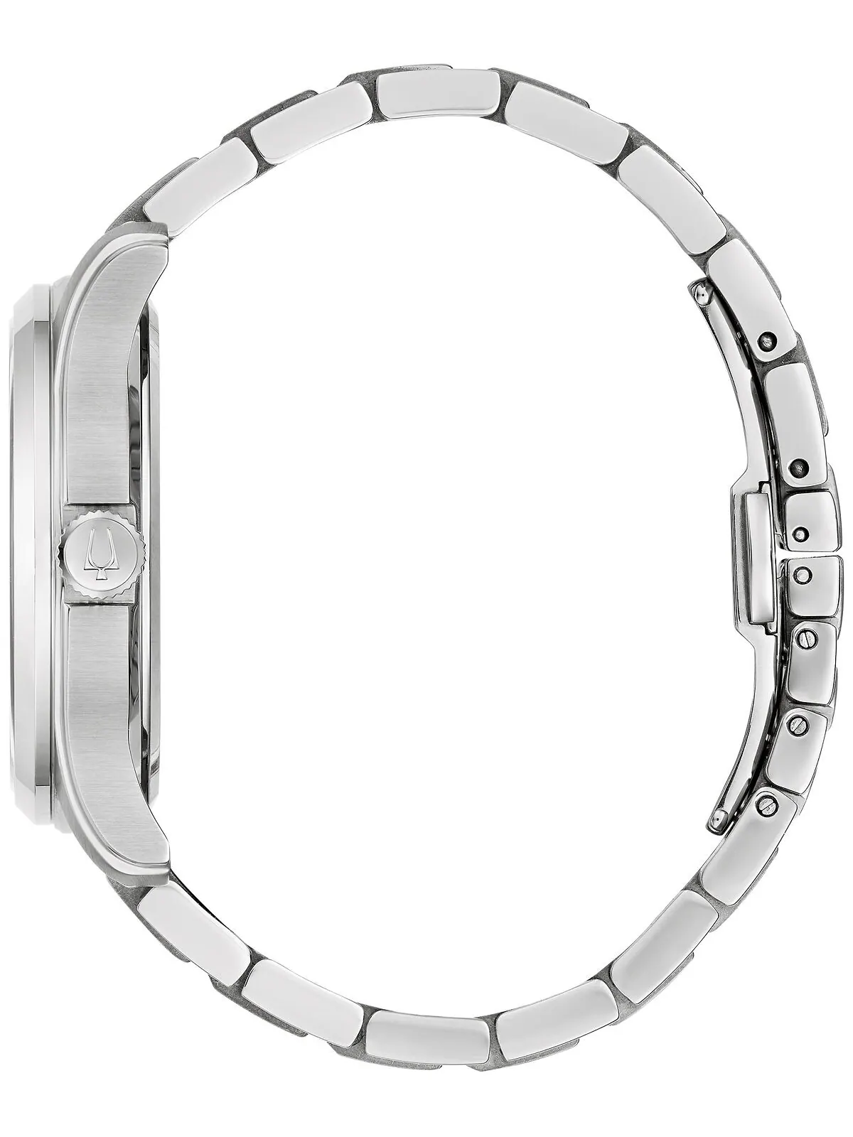 Мужские классические часы Wilton с браслетом из нержавеющей стали 41 мм Bulova — изображение 2 из 3, оттенок серебристый